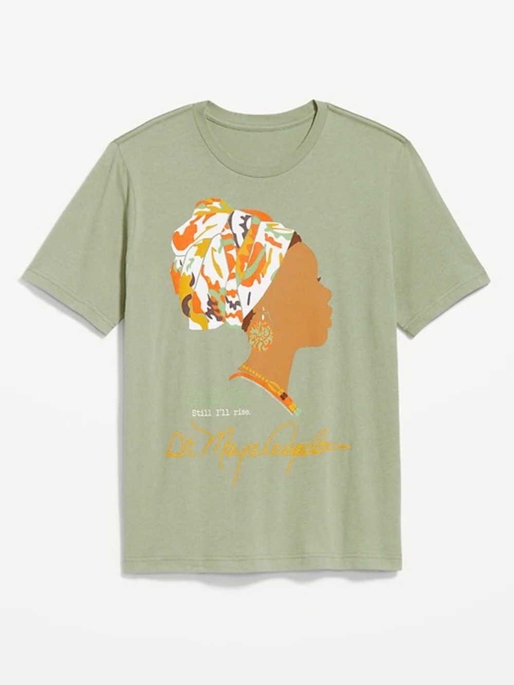 Old Navy Sage Graphic Tee with Dr. Maya Angelou Illustration